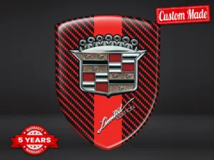 Cadillac Adesivi Logo Auto Design Max Chic Pro Durevoli